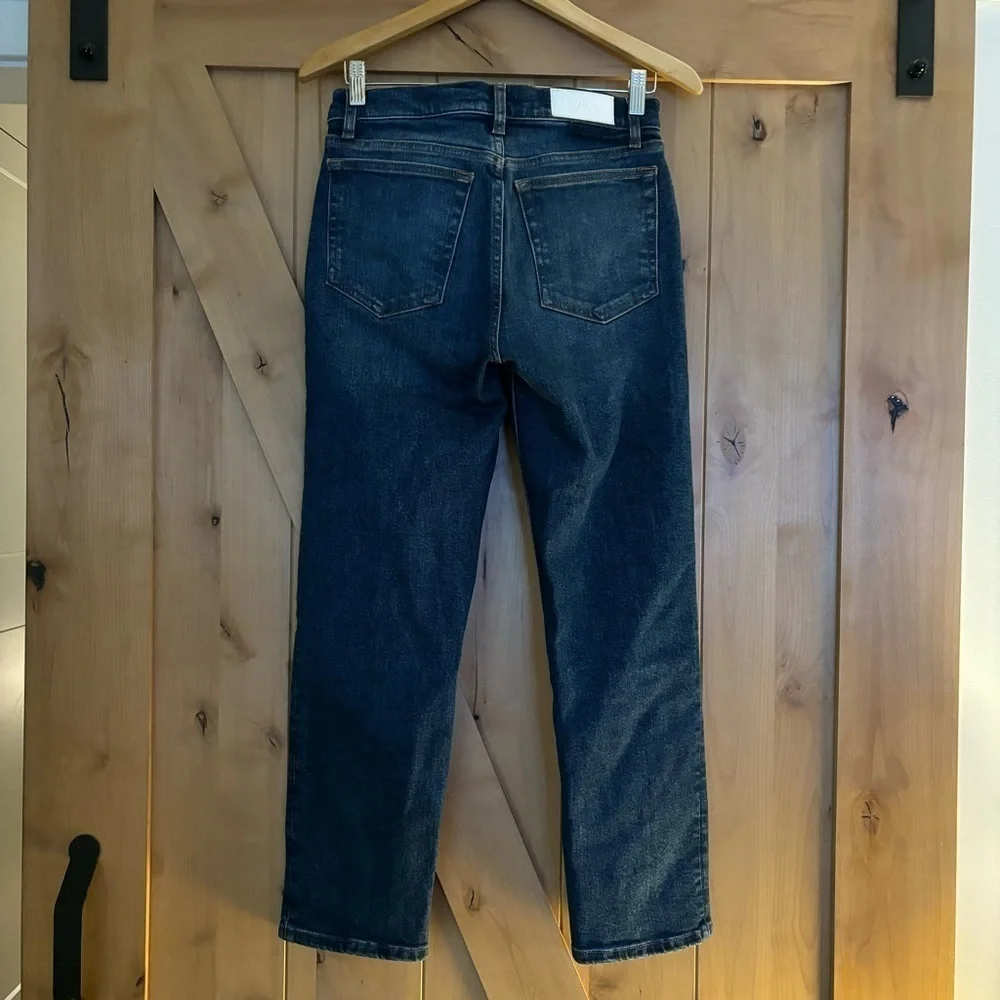 RE/DONE 70s Mid Rise Stove Pipe Jeans Royal Fade Size 27